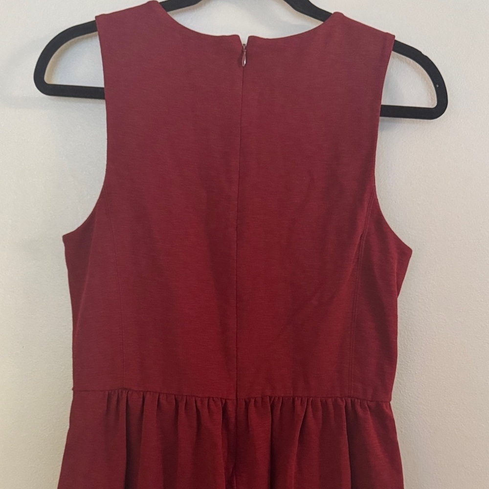 Elegant J. Crew Burgundy Sleeveless Dress - Picture 8 of 8